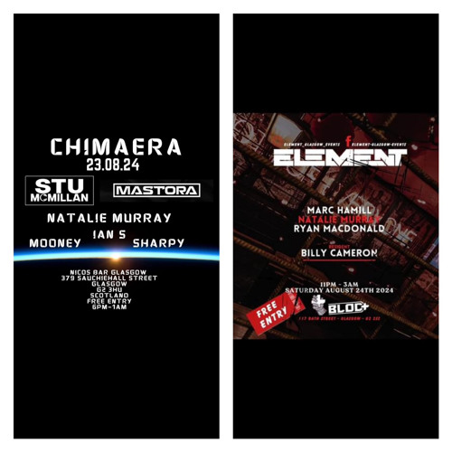 Chimeara/Element weekender!