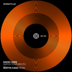 David Lowe - Watch Your Mouth EP Incl. Mattia Caso Remix [MNT007]