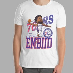 76ers Joel Embiid Caricature T-Shirt