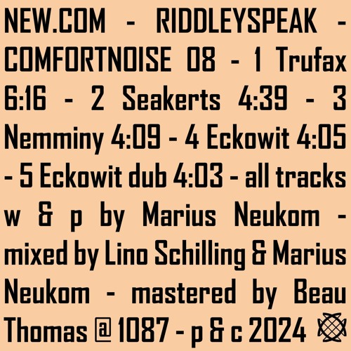 PREMIERE: new-dot-com - Eckowit (Comfortnoise)