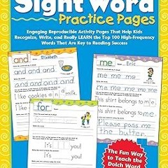 PDF download 100 Write-and-Learn Sight Word Practice Pages: Engaging Reproducible Activity Page