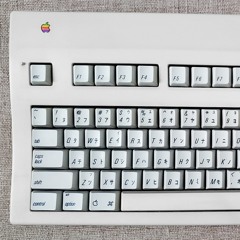 Apple Extended Keyboard II M3501J lubed & leaf-bent (Alps SKCM White Damped)
