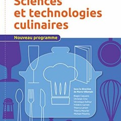 Télécharger le PDF Sciences et technologies culinaires Terminale (STHR) - elève 2017 en version P