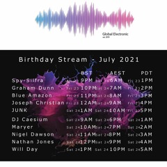 Global Electronic Birthday - Blue Amazon