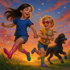 Skipping in Silly Socks