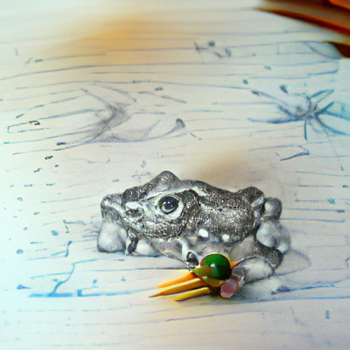 playing with frogs by the lake