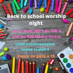 Back to school worship night part 1