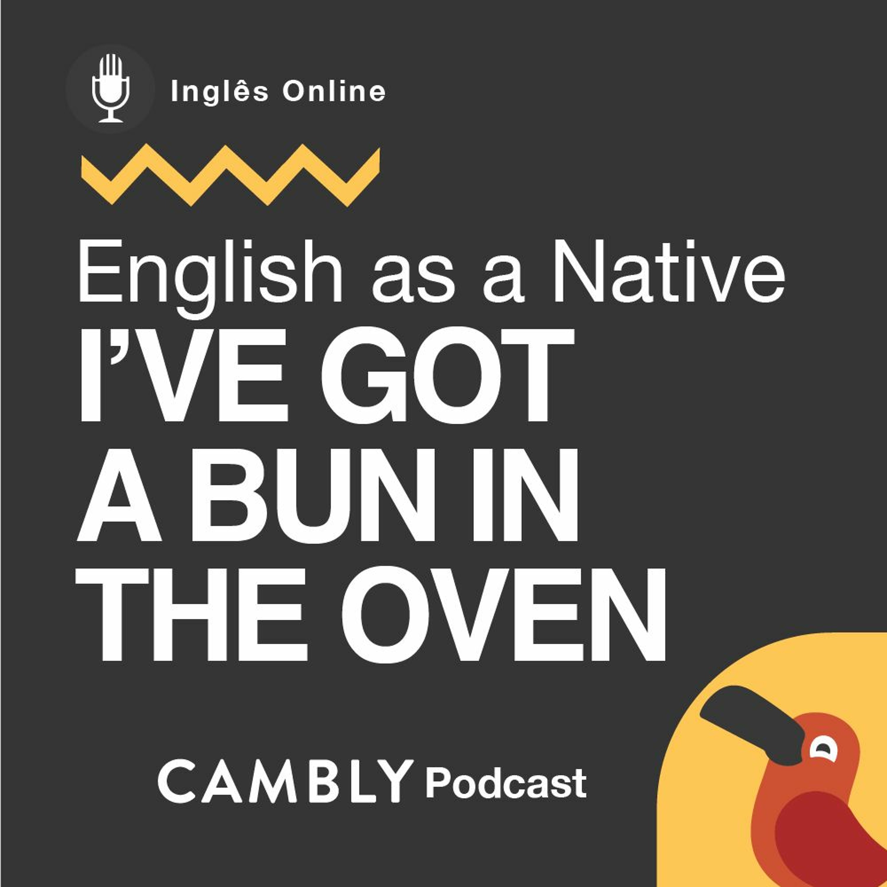 Ep 213. O que é 'I've got a bun in the oven' em Inglês? English as a