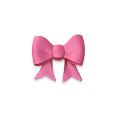 pink bow emoji