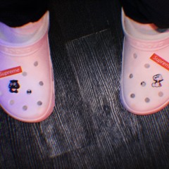 drippy white crocs