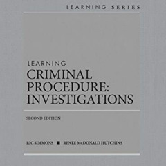 READ EPUB 📔 Learning Criminal Procedure: Investigations (Learning Series) by  Ric Si