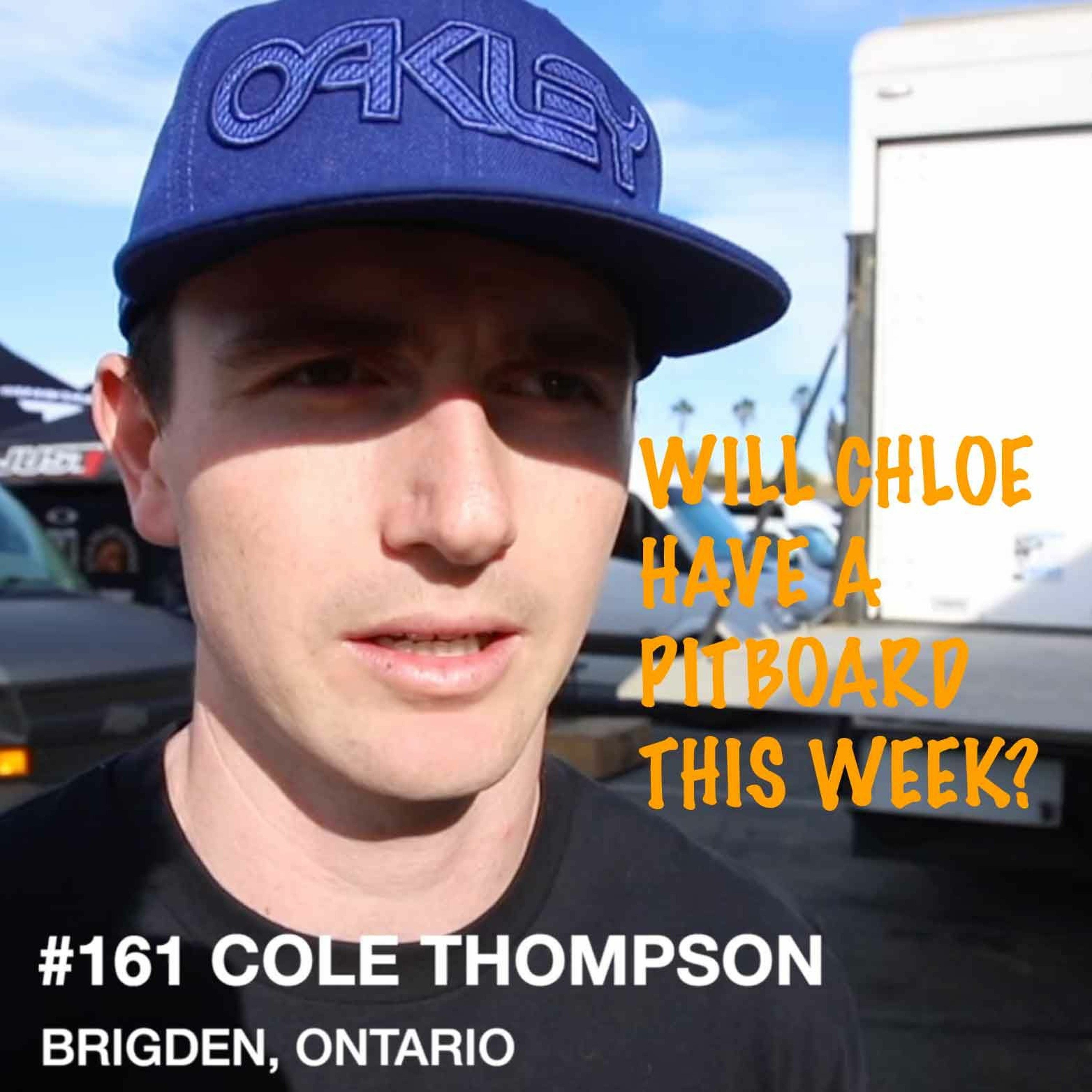 Cole Thompson in the Pits at Anaheim 2 Supercross Media Day episode artwork