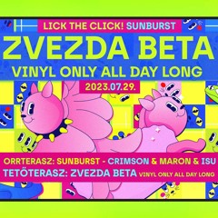 Zvezda Beta vinyl only from daytime till sunset at Lick The Click @ A38 2023.07.29