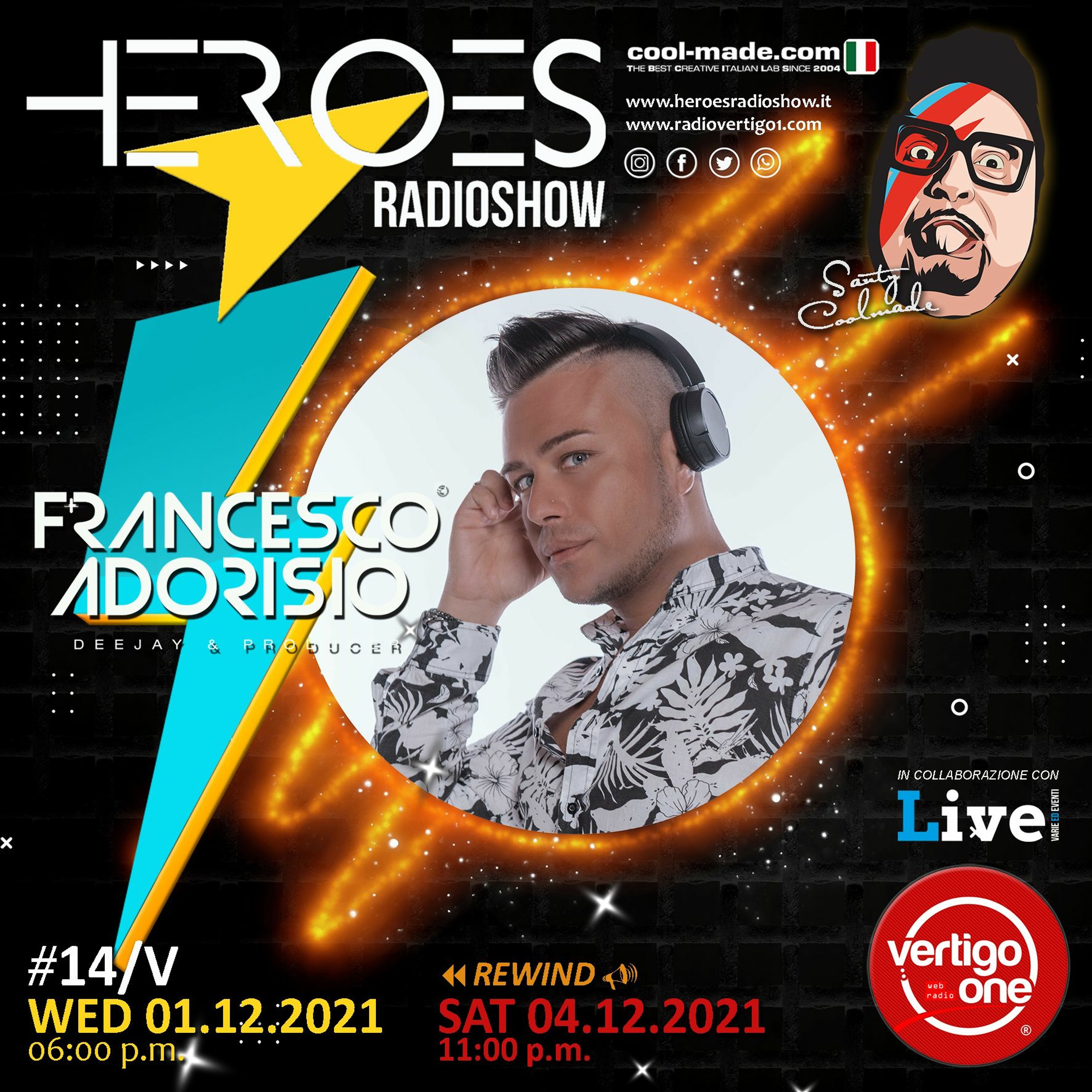 #14/2021-22> HEROES RadioShow - Special Guest FRANCESCO ADORISIO episode artwork