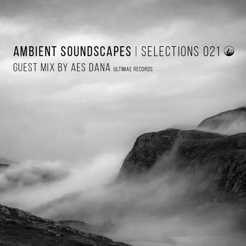 Ambient soundscapes selection 21 cover artwork. Title text and in the background a photo of clouds floating around mountains, greyscale.