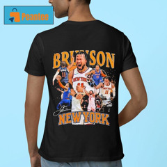 Jalen Brunson New York Knicks Stadium Essentials Vintage Shirt