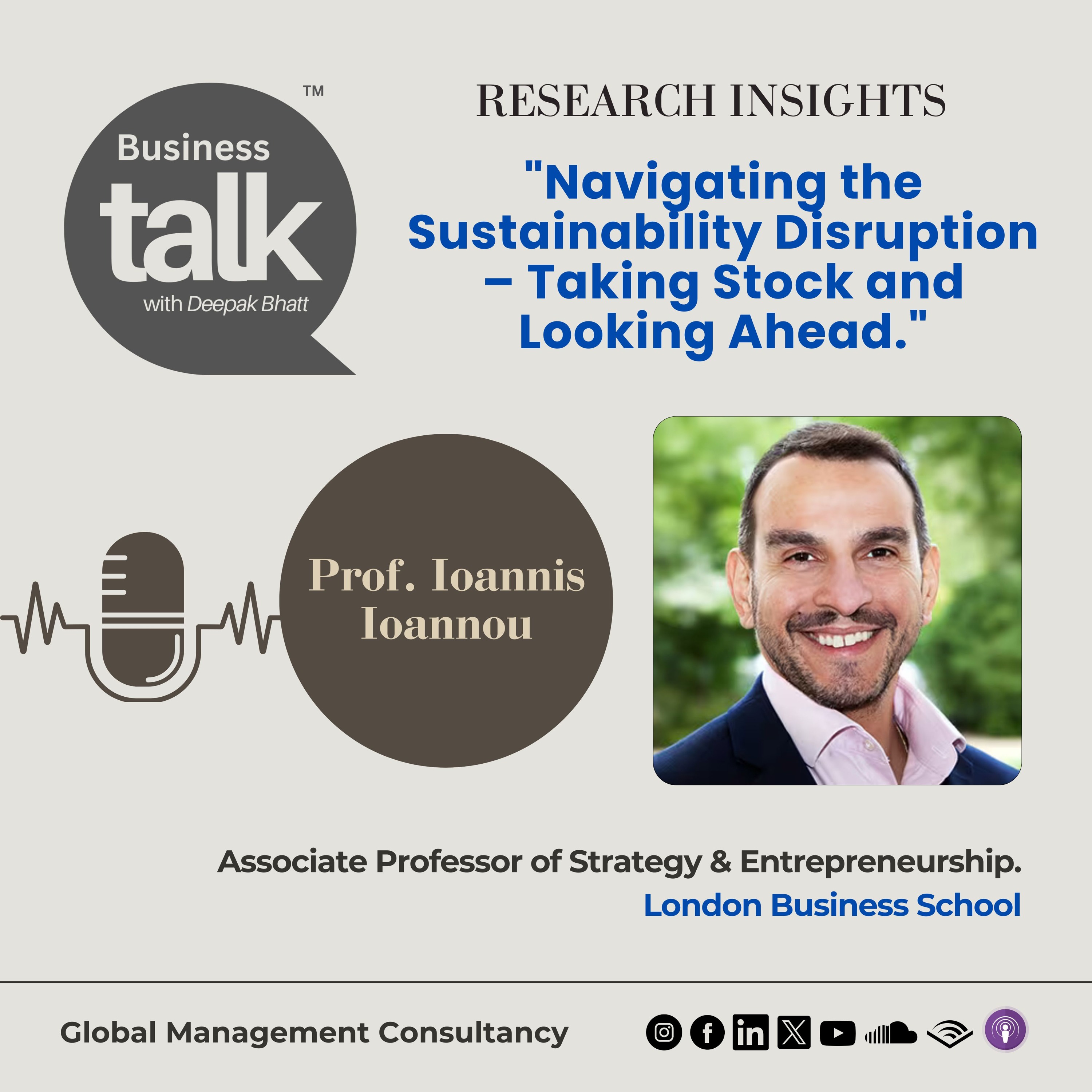 Taking Stock of Sustainability Disruption: Prof. Ioannis Ioannou’s Groundbreaking Research episode artwork