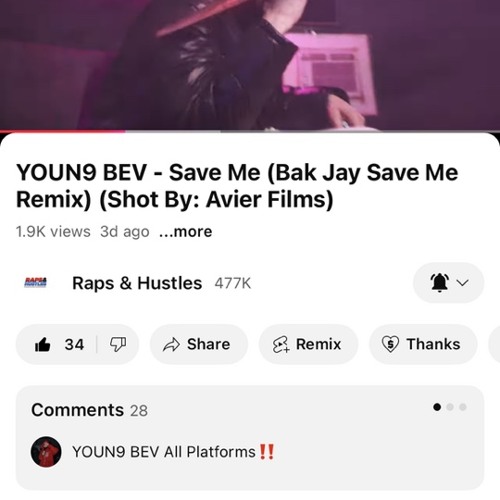 YOUN9 BEV - Save Me (BAK Jay Save Me Remix)