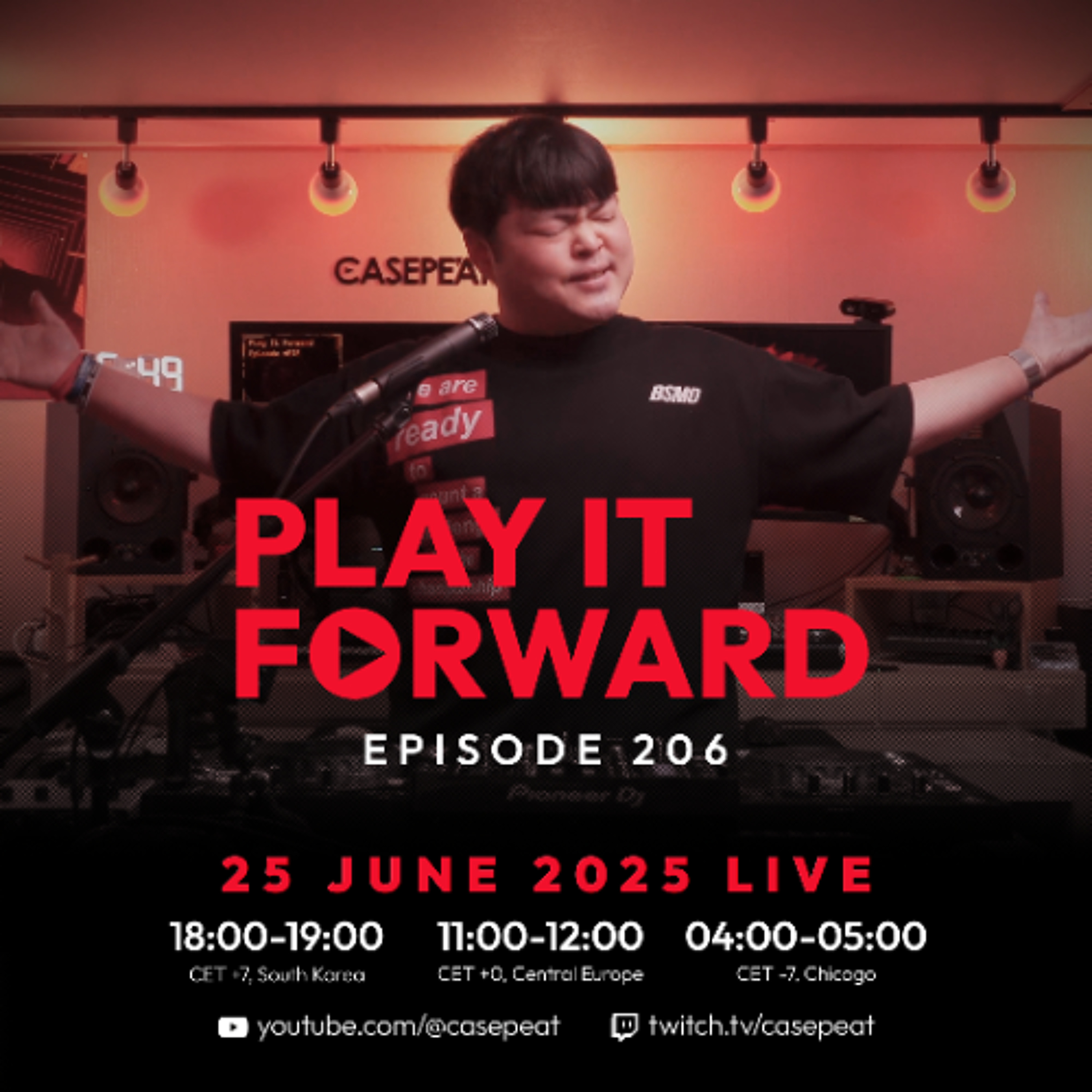 Play It Forward Ep. 206 [Trance & Progressive] by Casepeat - 06/25/25 LIVE