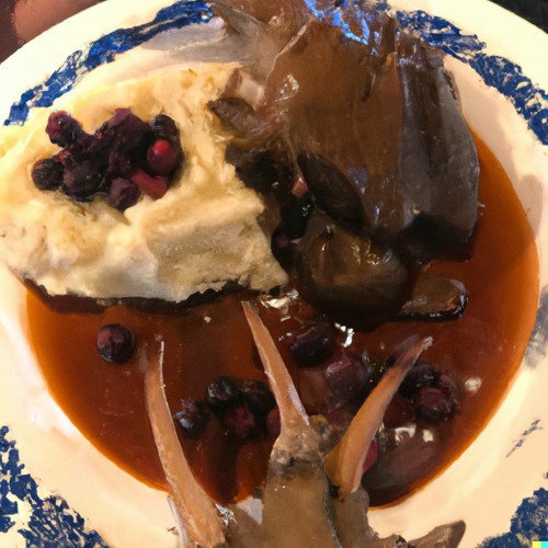 CARAMEL BLUEBERRY MASHED POTATOES