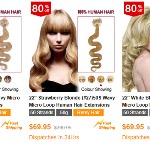 22 Inch Micro Ring Extensions for Natural Volume & Damage-Free Length