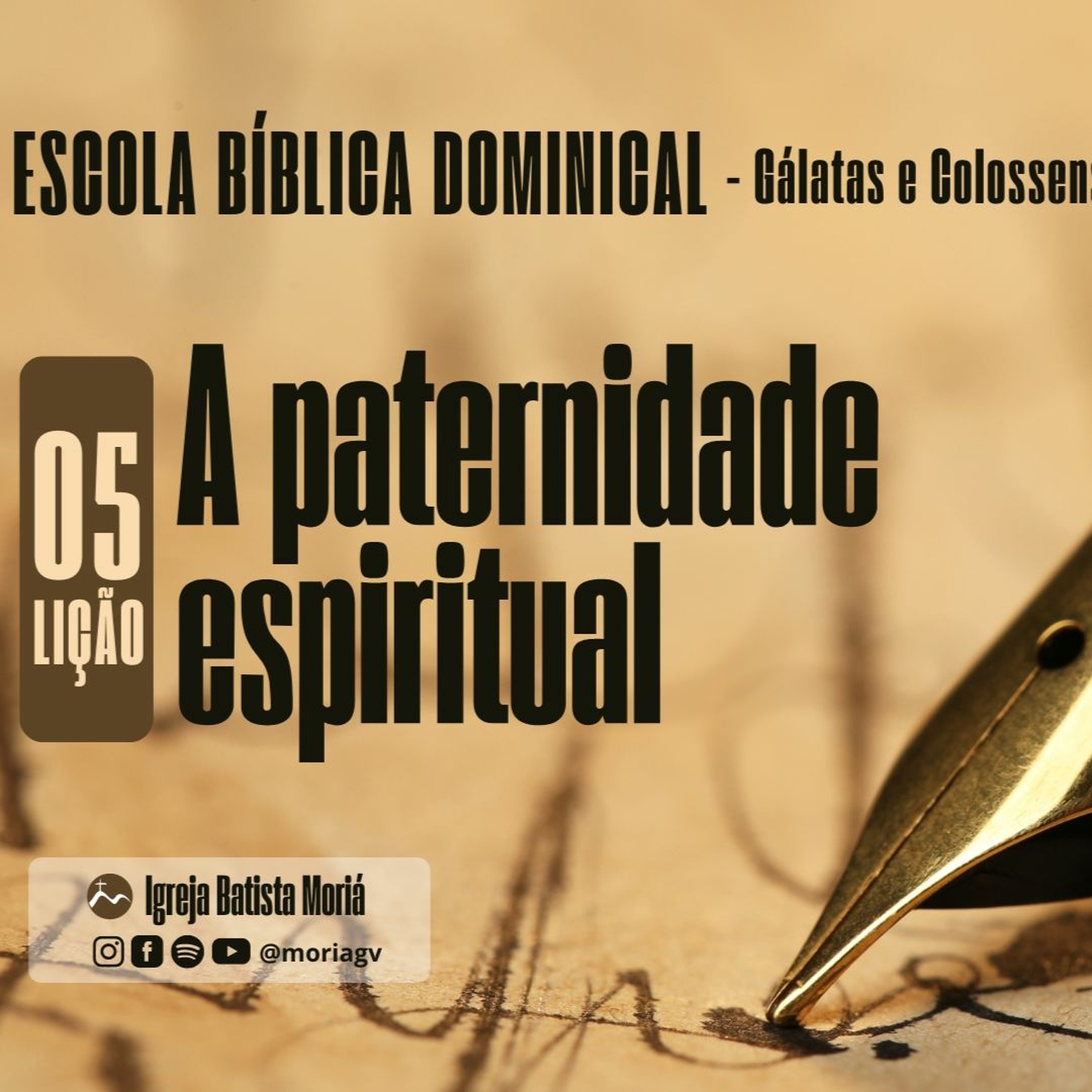 A paternidade espiritual - Pra. Jacqueline Coelho - Escola Bíblica Dominical [21.04.2024] episode artwork