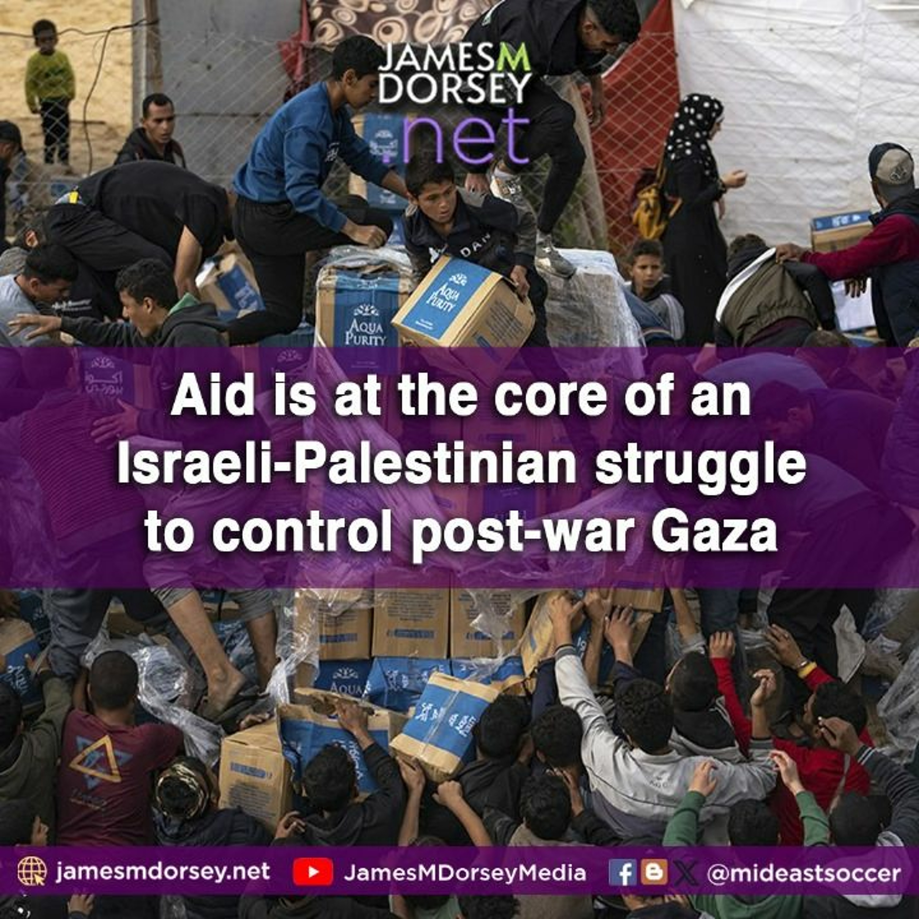 Aid Is At The Core Of An Israeli - Palestinian Struggle To Control Post - War Gaza.