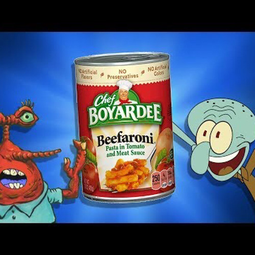 Squidward needs some beefaroni