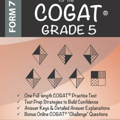 E-book download Practice Test for the COGAT Grade 5 Level 11: CogAT Test Prep