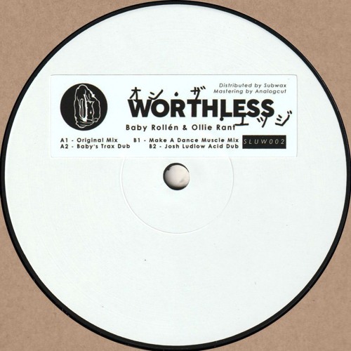Baby Rollén & Ollie Rant - Worthless (Incl. Make A Dance & Josh Ludlow Remixes) (SLUW002)