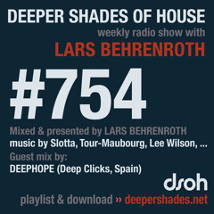 DSOH #754 Deeper Shades Of House w/ guest mix by DEEPHOPE
