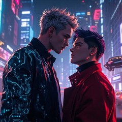 When neon hearts collide