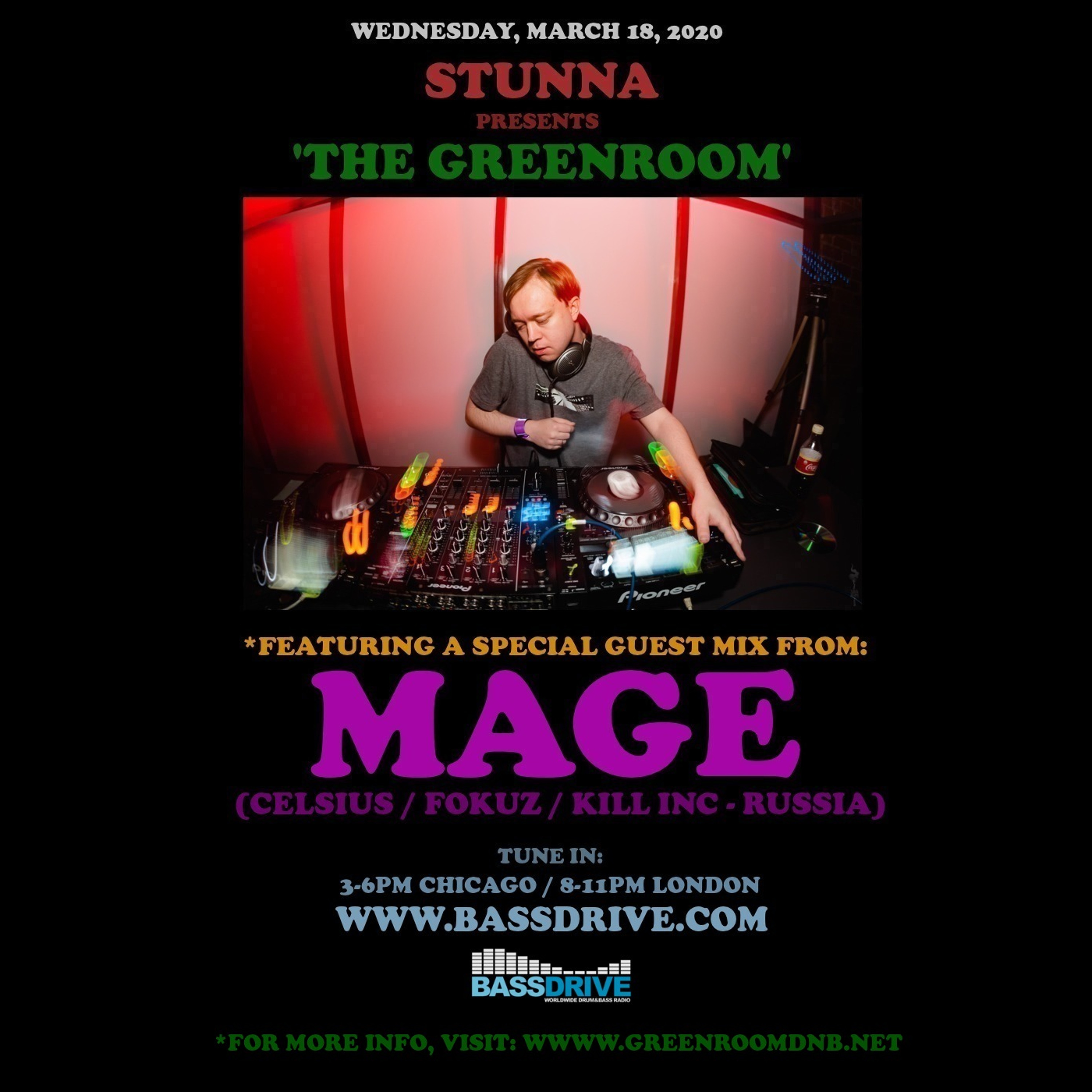 STUNNA Presents THE GREENROOM with MAGE Guest Mix March 18 2020 episode artwork
