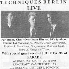 Techniques Berlin - Living on the Ceiling [Blancmange Cover] Sanctuary Vampire Sex Bar Mar 25 '95