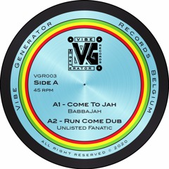 VGR003 - Samples : Come To Jah / Higher Intention