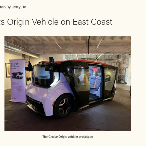 Debut of GM's Cruise Origin shows the future of ride-sharing