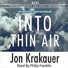 Download Book Into Thin Air: A Personal Account of the Mount Everest Disaster - Jon Krakauer