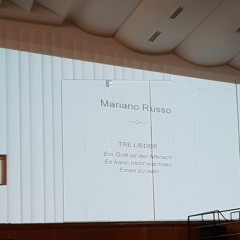 Tre Lieder su testo di Hölderlin