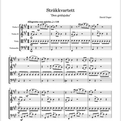 String quartet No. 2 in A Major "Den grälsjuka" Op. 32 (midi recording)