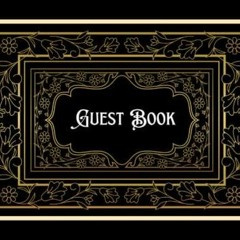 Epub Lined Guest Book: Black GuestBook for Visitors to Sign In for Wedding, Grad