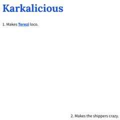 Karkalicious in 2025