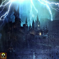 Thunderstorm and Rain on Hogwarts with Powerful Thunder and Lightning Sound Atmosphere