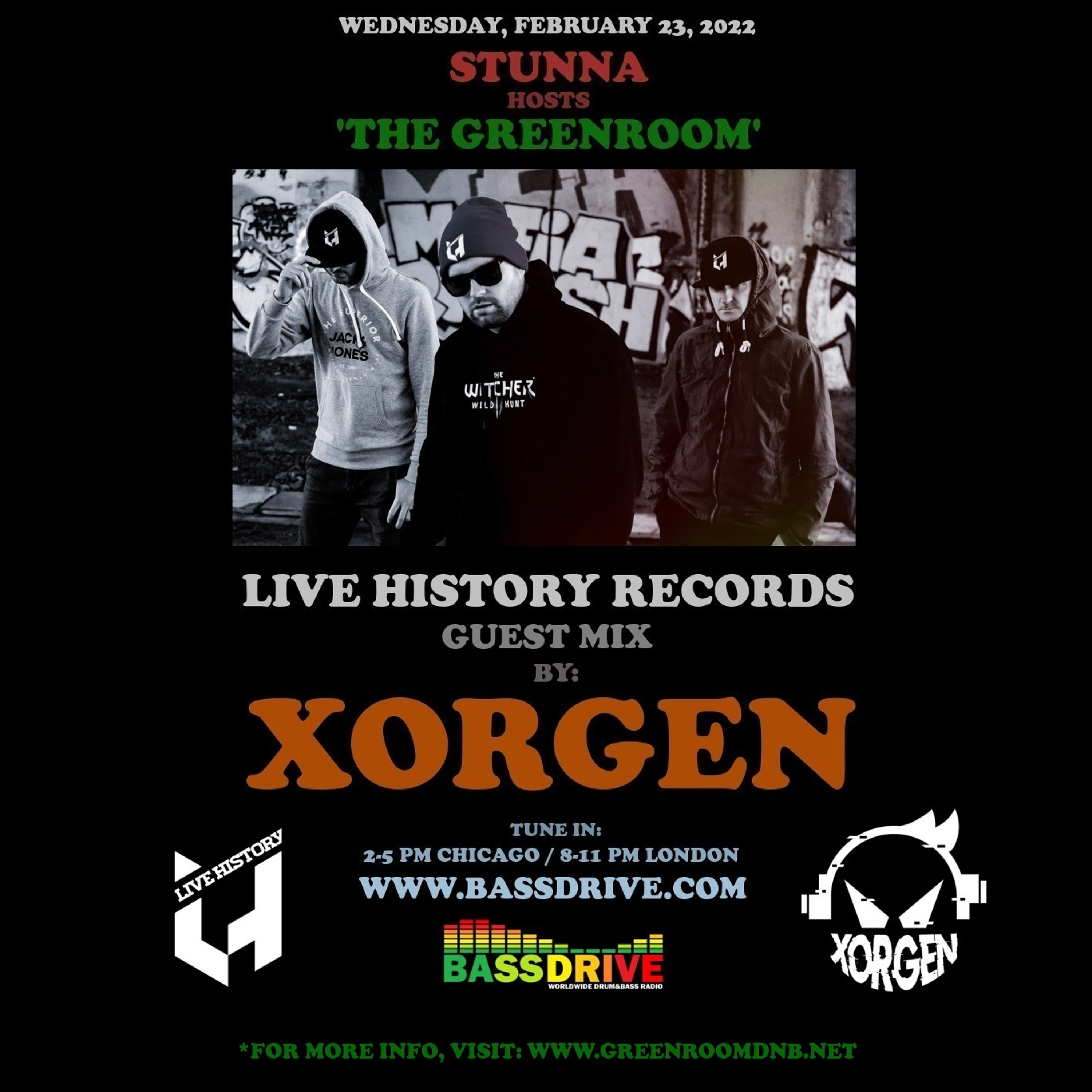 STUNNA Hosts THE GREENROOM with XORGEN Guest Mix February 23 2022 episode artwork