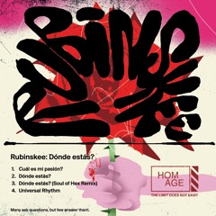 Rubinskee - Donde estas? (HOMAGE034)