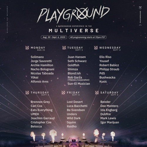 Nicolas Taboada LIVE @ Burning Man, Playground Stage (Dusty Multiverse) 01.09.2020