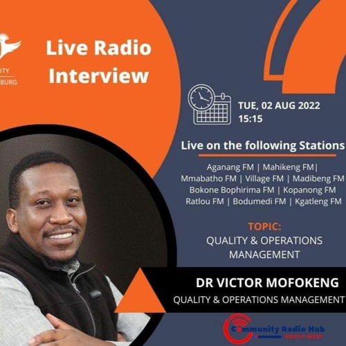 Stream dr victor mofokeng uj quality operational management by uj