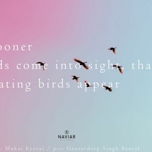No Sooner Clouds Come Into Sight, Than Migrating Birds Appear (Naviarhaiku 411)