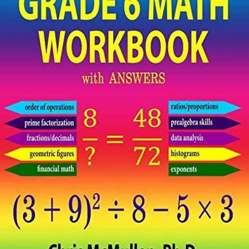 Stream Open PDF Grade 6 Math Workbook with Answers (Improve Your Math