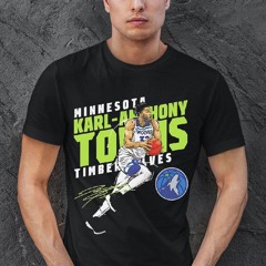 Karl Anthony Towns Minnesota Timberwolves Basketball Signature Graphic Shirt