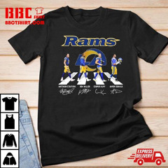The Rams Abbey Road Matthew Stafford Von Miller Cooper Kupp And Aaron Donald Signatures T-Shirt